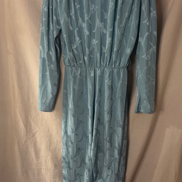 Vintage floral green jumpsuit - Picture 6 of 7